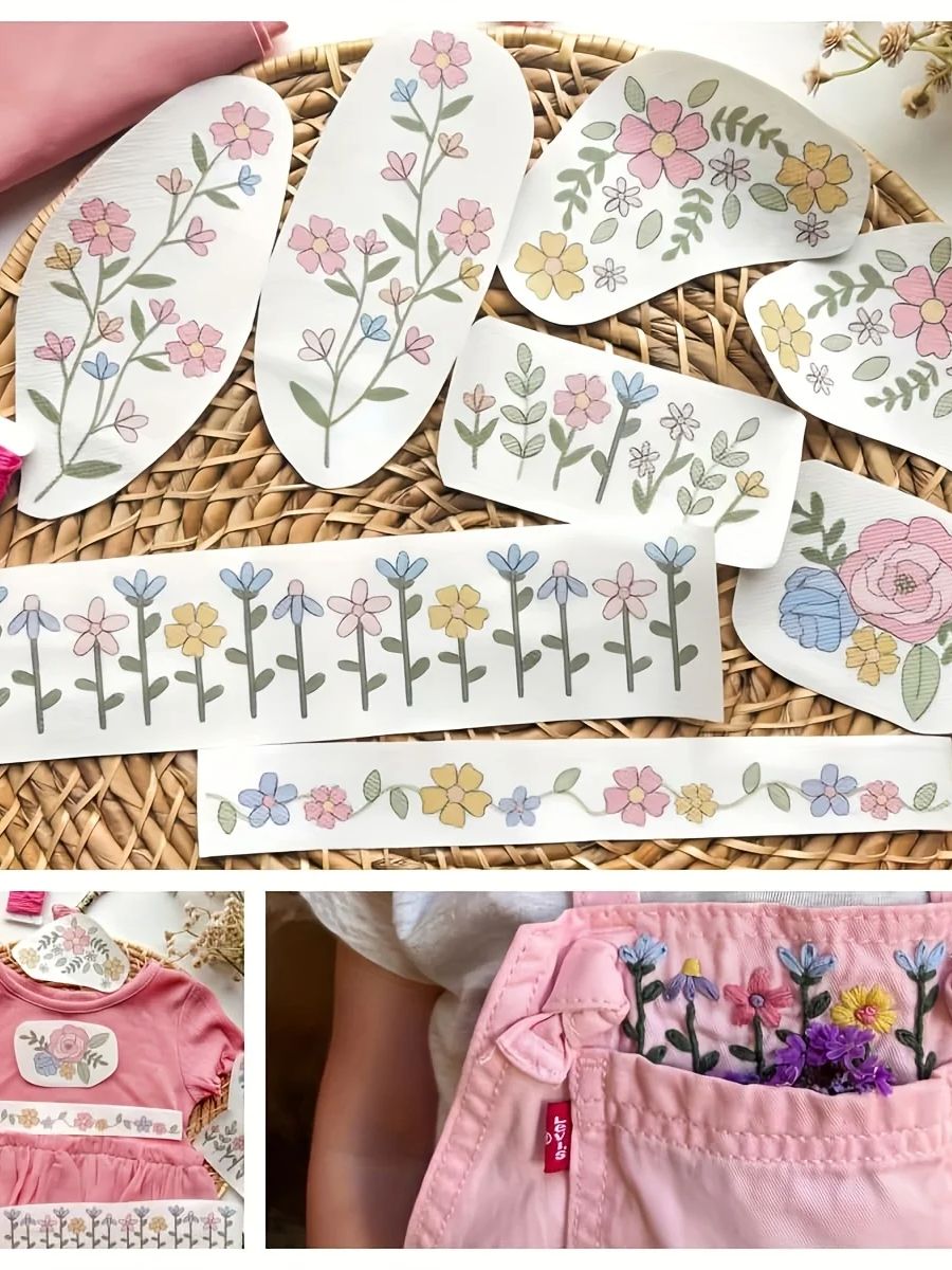 Embroidery Stabilizer Backing - 1 Set Terdiri dari 8 Buah