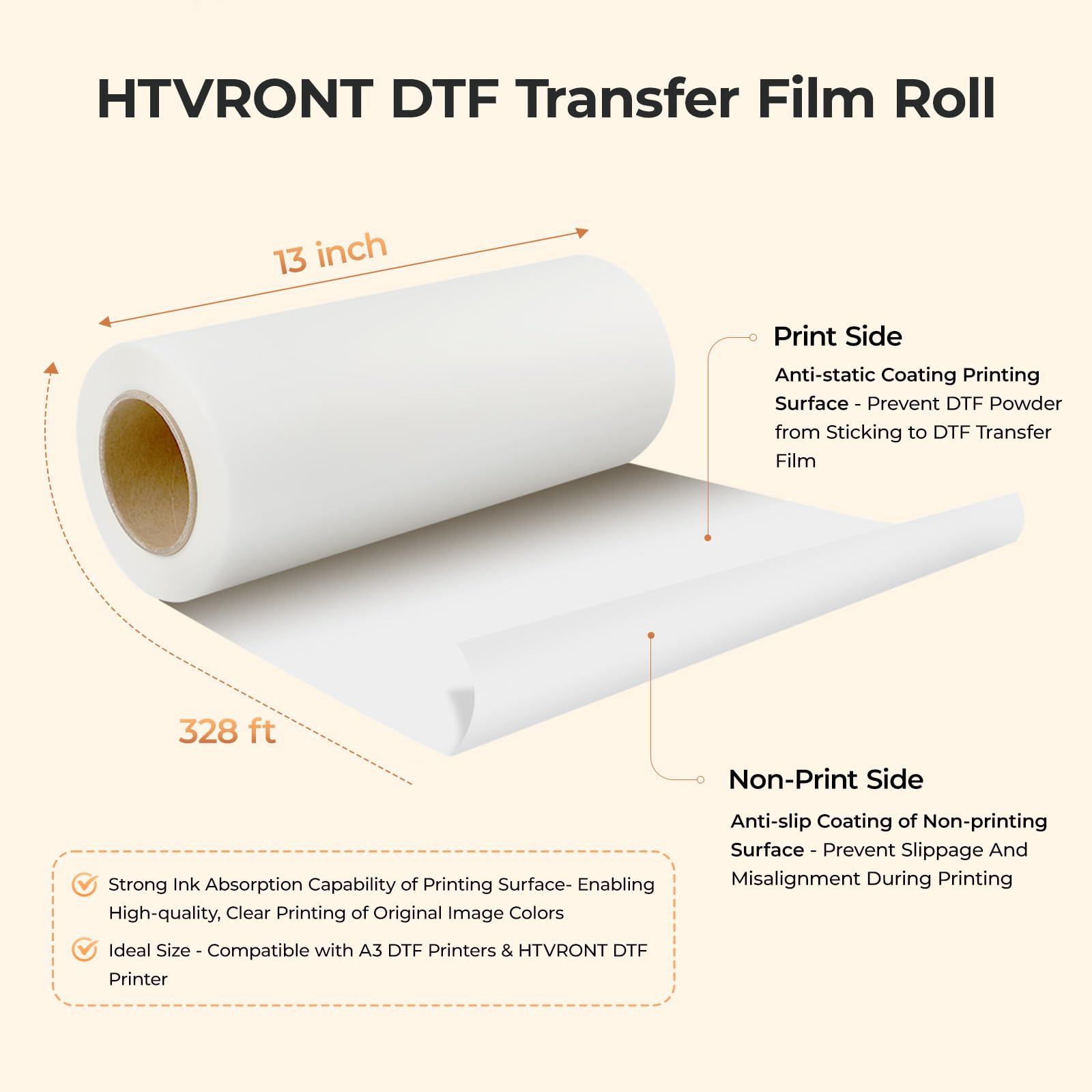 Film Transfer DTF HTVRONT 13'  - Dtf Printer Machine ulasan dan harga