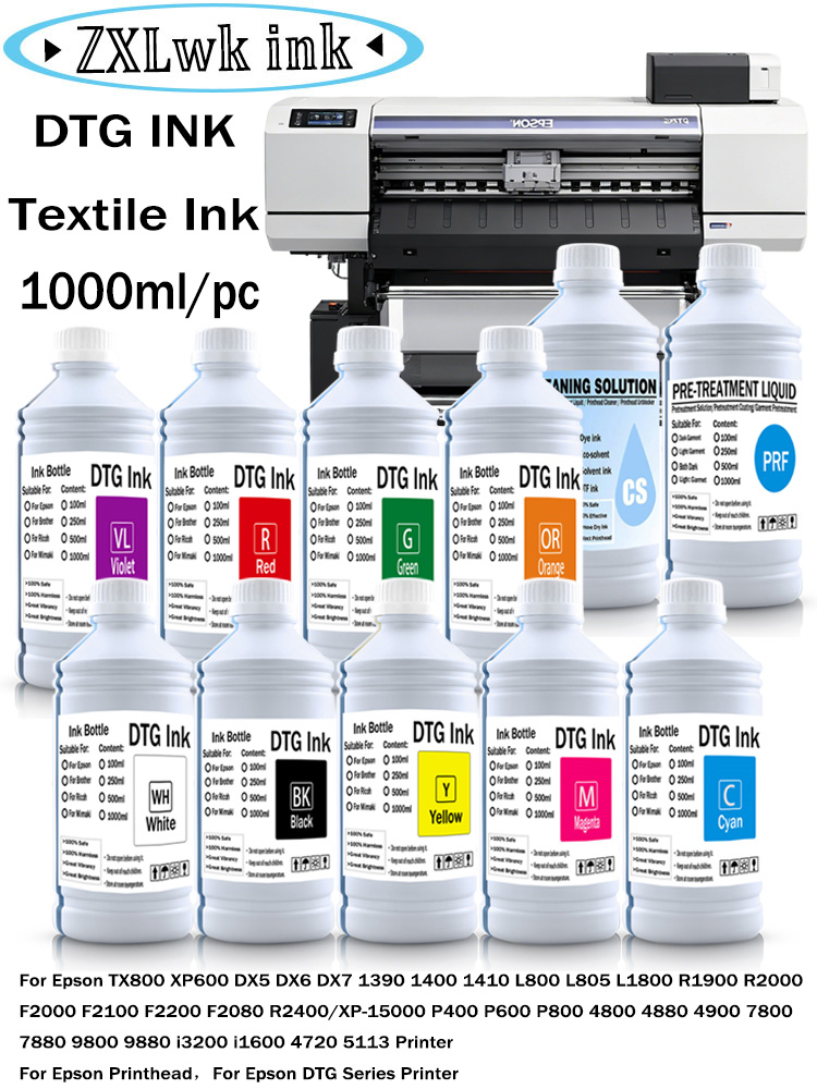 Tinta Refill Tekstil DTG untuk - Direct To Garment Ink ulasan dan harga